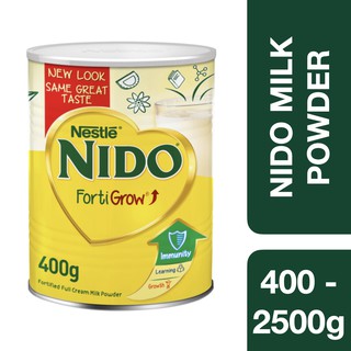 Nestle Nido Instant Full Cream Milk Powder 400g - 2500g ++ เนสเล่นีโด้ นมผง 400 - 2500g