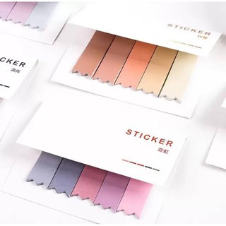 พร้อมส่ง กระดาษโน๊ต พาสเทล ไล่สี โพสอิท กระดาษโน๊ตมีกาว sticky note คละสี กระดาษโน๊ตกาวในตัวโพสต์อิทโน้ต#H028