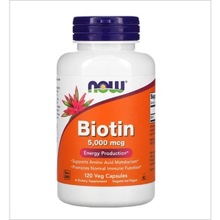 NOW Foods, Biotin, 5,000 mcg ไบโอติน