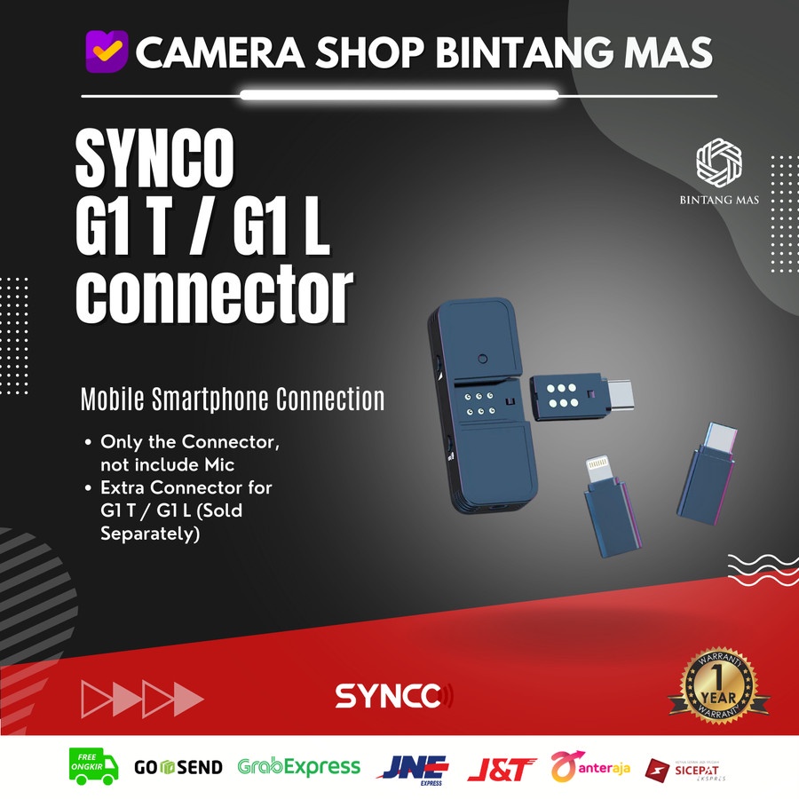 Synco G1T / G1L - อุปกรณ์เสริมขั้วต่อสําหรับสมาร์ทโฟน Ios &