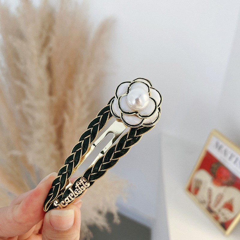 กิ๊บติดผม ประดับมุก ดอกไม้ ขนาดเล็ก แนวย้อนยุค สไตล์เกาหลี - รูปที่ 4