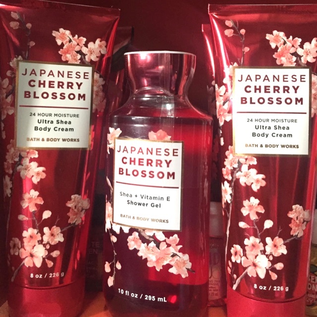 Bath and body work body cream กลิ่น JP cherry blossom