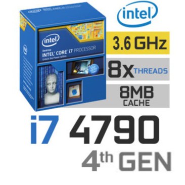 CPU INTEL CORE i7 4790 (Socket 1150) มือสอง พร้อมส่ง แพ็คดีมาก!!! [[[แถมซิลิโคนหลอด พร้อมไม้ทา]]]