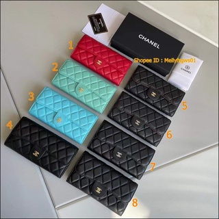 กระเป๋าตังค์ Wallet  กระเป๋าสตางค์ใบยาว กระเป๋าเงิน แบบทรงยาว กระเป๋าใส่บัตร  ขนาดเล็ก พาพกง่าย กระเป๋าใส่การ์ด งานสวย