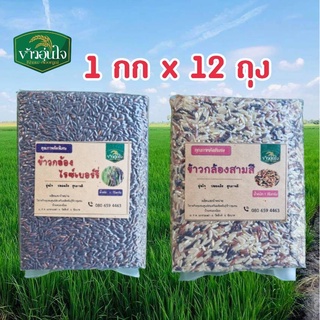 ชุด 12กก   ไรซเบอร์รี่ กล้องสามสี  (ไรซ์เบอร์รี่ กล้อง43 มะลิแดง)