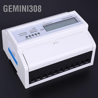 Gemini308 เครื่องวัดพลังงานไฟฟ้าดิจิทัล 3 เฟส Kwh 230 400V 5-100A พร้อมหน้าจอ Lcd