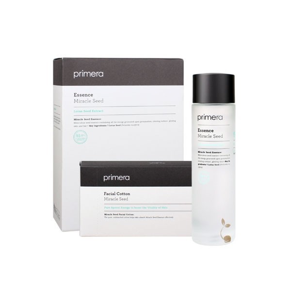 PRIMERA Miracle Seed Essence ขนาด 150 ml. ฟรี! สำลีคอตตอนเนื้อนุ่ม 70 ชิ้น Shopee Thailand