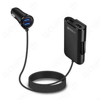 Car Charger 36W Quick Charge 3.0 USB 4 Port Car Phone Fast Charger Adapter