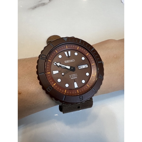 นาฬิกา SEIKO Save The Sea Special Edition รุ่น SRPA45J1 เต่าทะเล 4R36-05J0 มีรอยเล็กน้อยที่หน้าปัด น