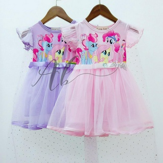 Angel Baby My Little Pony ชุดเดรส พร้อมผ้าคลุม สําหรับเด็ก