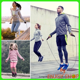 เช็ครีวิวสินค้าBYENJOYSHOP 20116 เชือกกระโดด ที่กระโดดเชือก ด้ามจับบุนุ่มกระชับมือ สำหรับการออกกำลังกายเผาผลาญพลัง