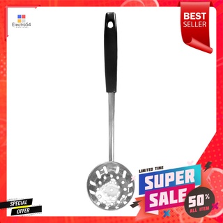 กระชอนสเตนเลสด้ามสีดำ KECH SHABU 29 ซม.STAINLESS STEEL SKIMMER SPOON KECH SHABU 29CM