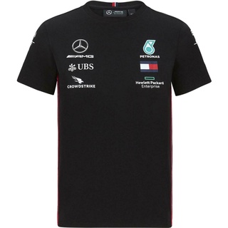 เสื้อยืดท็อป แบบนิ่ม ระบายอากาศได้ดี ลาย Mercedes Amg Petronas Motorsport F1tm team 2021