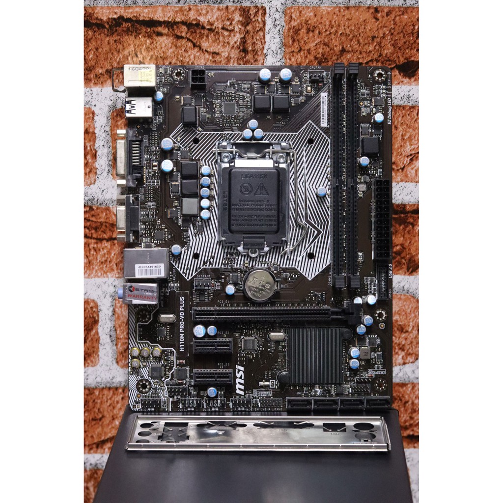 MB 1151 MSI H110M PRO-VD PLUS มีฝาหลัง  รองรับ intel gen 6-7