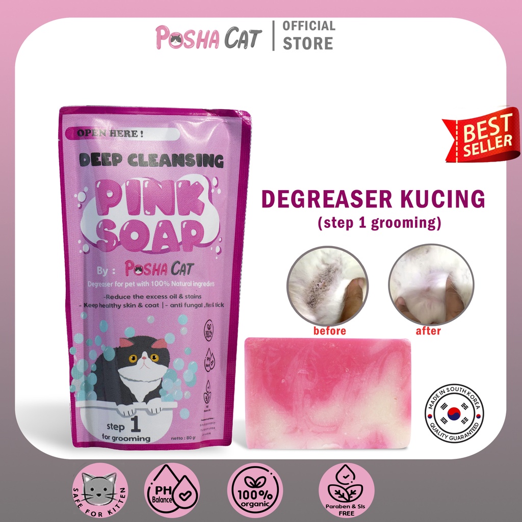 Posha_cat Cat Degreaser Oil Lift, Crust & Stains stud tail