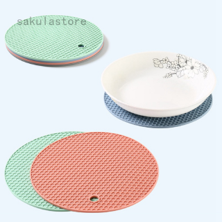 18cm Silicone Table mat Round Honeycomb Type Heat Resistant Cup Coaster Pot Holder