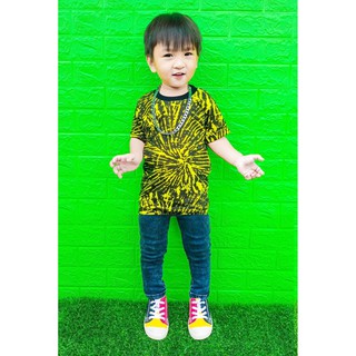 #เสื้อมัดย้อมเด็ก #ชุดลายมัดย้อม  ผ้าคอตตอน  ราคาเสื้อ S M L XL XXL