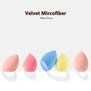 Soft Velvet Mircofiber Makeup Blending Sponge No-waste Beauty Cosmetics Blenders