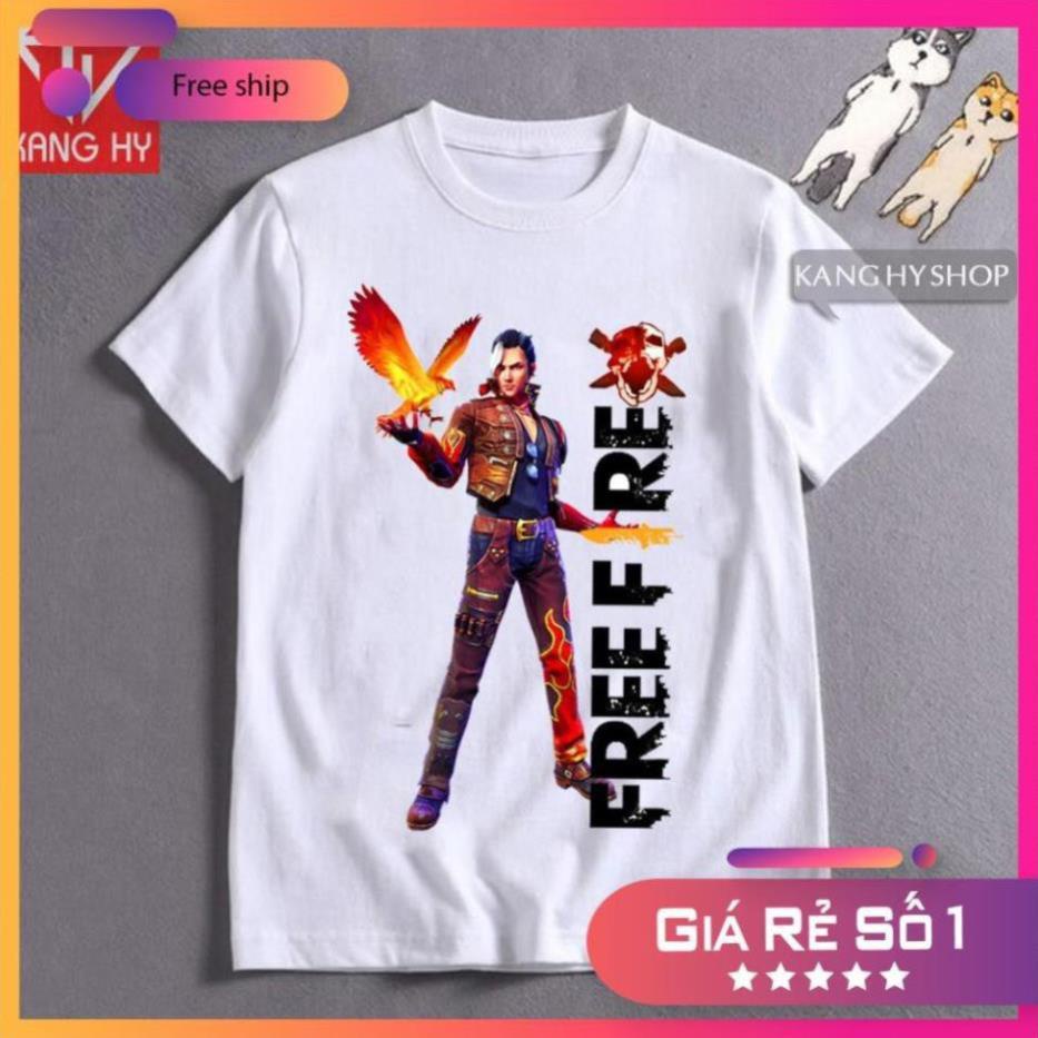 HAYATO Character Free fire T-shirt 4-Way Cotton F142 - ADT Store /reputable quality