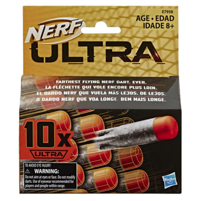 NERF Ultra One 10-Dart Refill Bullets Compatible Only with Ultra One Two Blasters กระสุนเนิร์ฟอัลตร้า Darts