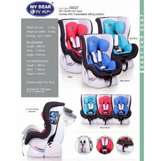 Carseat นำเข้า สำหรับแรกเกิด-12ปี