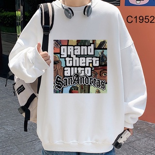 เสื้อกันหนาว แขนยาว มีฮู้ด ลาย Gta San Andreas แฟชั่นสตรีท สําหรับผู้ชาย และผู้หญิง