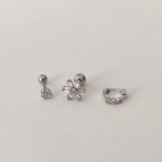 กล่องเก็บเครื่องประดับ ต่างหูห่วง A.piece [stainless steel] จิวหู เซ็ตจิว Piercing Set (119)