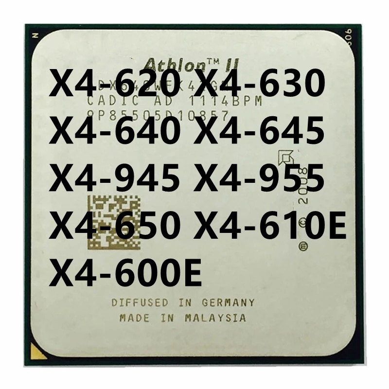 ซ็อกเก็ตโปรเซสเซอร์ CPU Athlon X4-620 X4-630 X4-635 X4-640 X4-645 X4-945 X4-955 X4-650 X4-610E X4-60