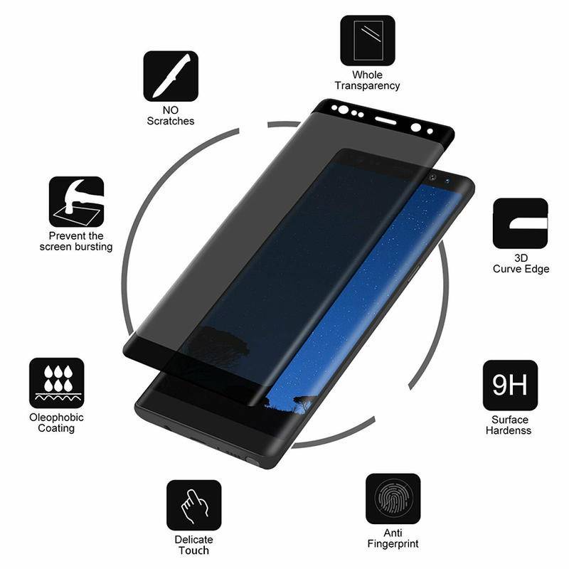 ความเป็นส่วนตัว Anti-Spy กระจกนิรภัยป้องกันหน้าจอสําหรับ Samsung Galaxy A70 A71 A71s A8 A80 A81 A9 A