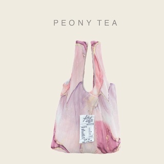 Wyllabrand กระเป๋าผ้าพลีท Peony tea