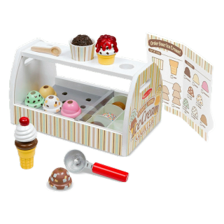 [28ชิ้น] ชุดไอติม แซนวิช บาร์บีคิว Melissa & Doug Scoop & Serve Ice Cream Counter Sandwich รีวิวดีใน Amazon USA หลากรุ่น 9286/31650/9269/9305/9465