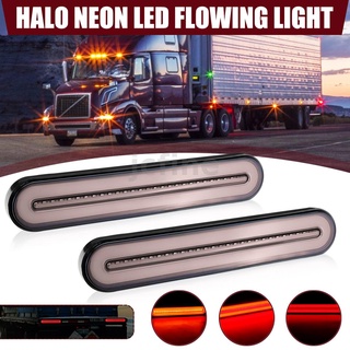 Halo Neon LED RV รถพ่วงรถบรรทุกหยุดไหลไฟเลี้ยวเบรกไฟท้าย