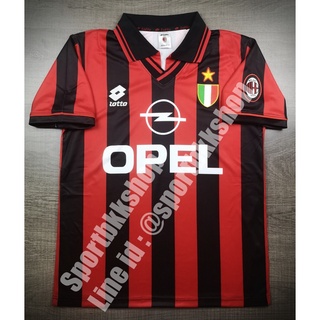 [Retro] - เสื้อฟุตบอล Retro ย้อนยุค AC Milan Home เอซี มิลาน เหย้า 1996/97