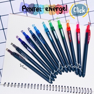 Pentel  Energel click  แท่งดำ slim 0.5 mm new 2021