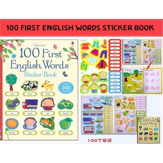 หนังสือ 100 First English Words :Sticker Book