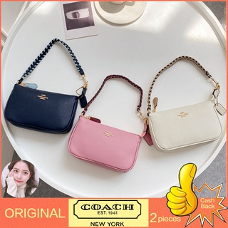 【จัดส่งฟรี】ของแท้ 100% Coach Nolita 19 กระเป๋าสะพายผู้หญิง กระเป๋ากุ๊น กระเป๋าไพ่นกกระจอก กระเป๋าถือหญิง C4233