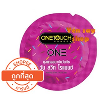 ถุงยางอนามัย One Touch ONE Sweet Romance  วันทัช วัน สวีท โรแมนซ์ 1 ชิ้น