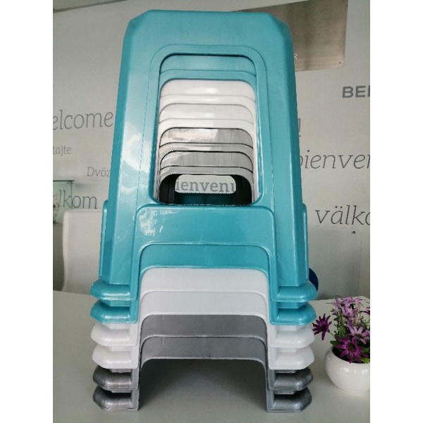 เก้าอี้พลาสติก​ สวยแข๊งแรง​ ราคาถูก ขนาด 37 x 38 x 46 ซม