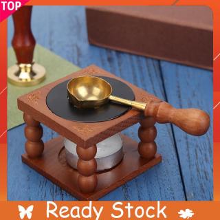 🍀Tyoufing🍀Retro Fire Wax Seal Stamp Melting Metal Wax Stick Sealing Wax Furnace Stove Pot