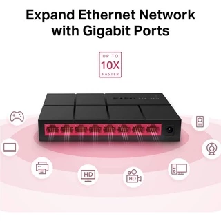 สวิตซ์ฮับ MERCUSYS (MS108G / MS105G) Gigabit Switching Hub 8 Port 10/100/1000 Mbps ประกัน 1 ปี