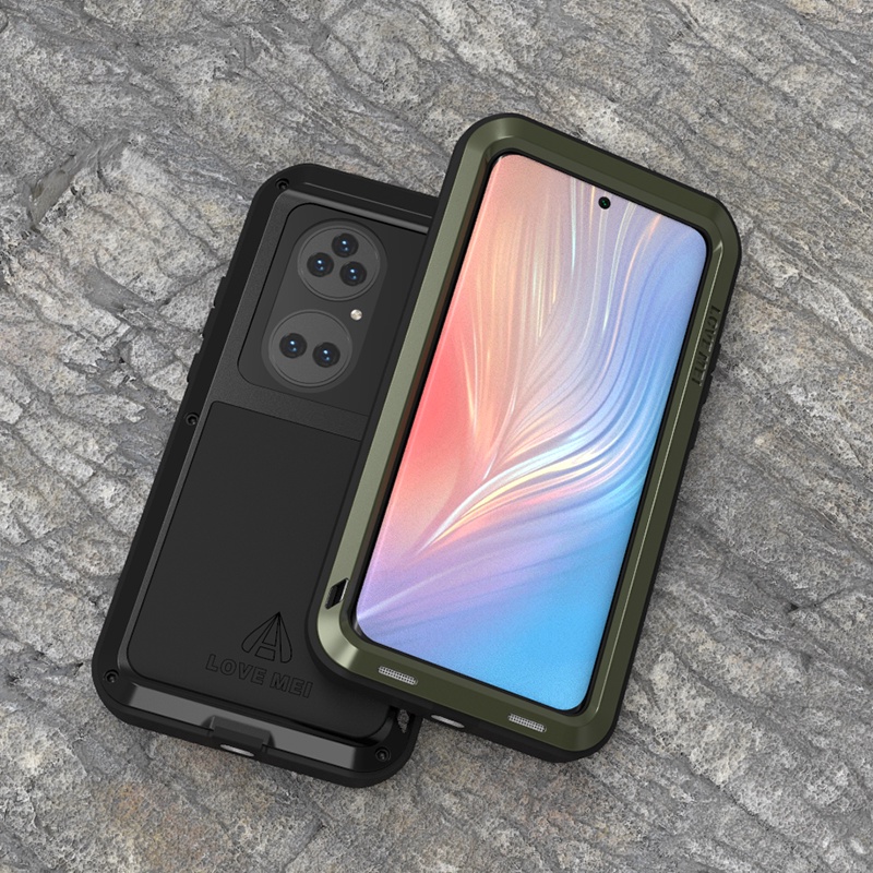 NewMetal Cover Shockproof Phone Case For Huawei P50 Pro Case 360 Armor ...