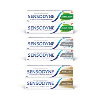 SENSODYNE TOOTHPASTE TWIN 160Gx2 เซ็นโซดายน์ ยาสีฟัน หลอดขนาด 160 กรัมแพ็คคู่ (เลือกสูตร)