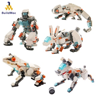 ของเล่นตัวต่อเลโก้ รูปสัตว์ MOC-5715 5722 12046 12226 Mecha Animals BuildMOC 196 ชิ้น