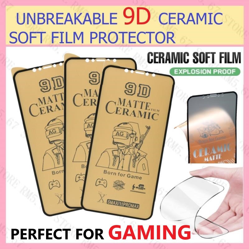 (เกม) Huawei Y6P Nova 7i 7 SE 5T 4 4E 3 3i 2i 2 Lite Honor 8x Play 9X Lite เซรามิค Matte Protector ก