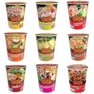 (แพ็ค 6) MaMa Cup Instant Noodle มาม่า คัพ บะหมี่กึ่งสำเร็จรูปแบบถ้วย 60 กรัม มี 10 รสชาติ