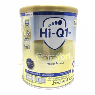 นมผง Hi-Q Comfort ไฮคิว 1 พลัส คอมฟอร์ท พรีไบโอโพรเทก 400 กรัม สำหรับเด็ก1ปีขึ้นไป1กระป๋อง( ช่วงวัยที่ 3 )