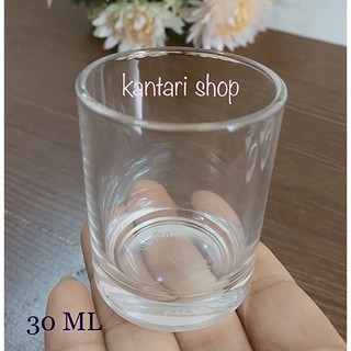 (1ใบ)แก้วตวงยาแบบใส แก้วใส แก้วซอต แก้วเล็กใส UNTON 1oz./30 ml./2 tbsp.ใส่เครื่องดื่ม ตวงยา ทำงานประดิษฐ์ เนื้อแก้วหนา