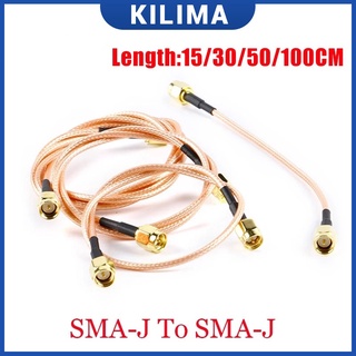 สายเคเบิลจัมเปอร์ SMA ตัวผู้ เป็น SMA ตัวผู้ ตัวเมีย RG316 15 30 50 100 ซม. ปลั๊ก SMA FPV 50 โอห์ม 2 ชิ้น