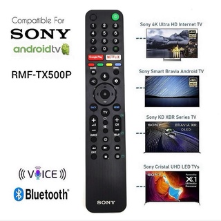 Tx500p Sony Bravia Android TV 4K Ultra HD รีโมตคอนโทรลบลูทูธ RMT-TX500P พร้อม Netflix Google Play ด้วยเสียง