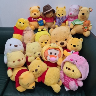 🐻ตุ๊กตา หมีพูห์ พูห์ พู หมีพู Pooh และผองเพื่อน (WinnieThe Pooh) ลิขสิทธิ์นำเข้าจากญี่ปุ่น ไซส์ใหญ่ ขนาด 12-20 นื้ว